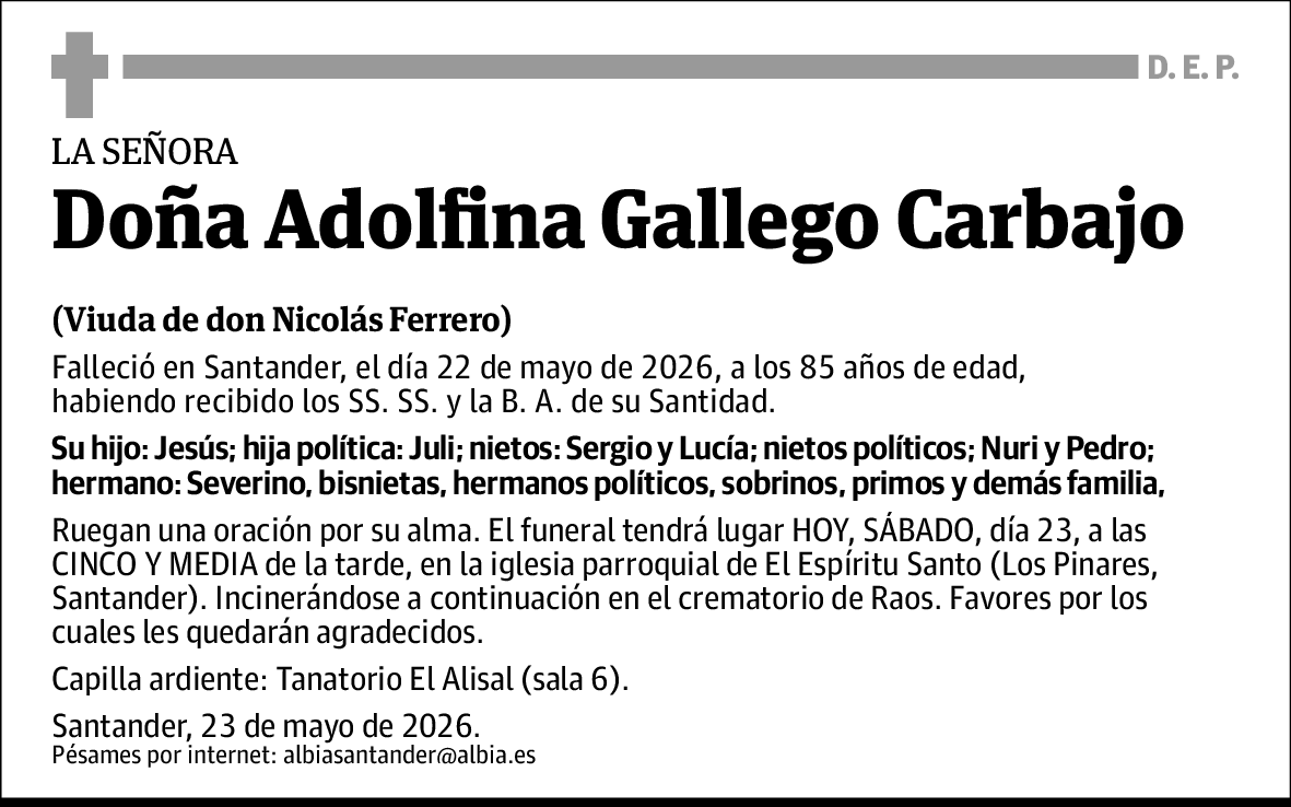 Adolfina Gallego Carbajo