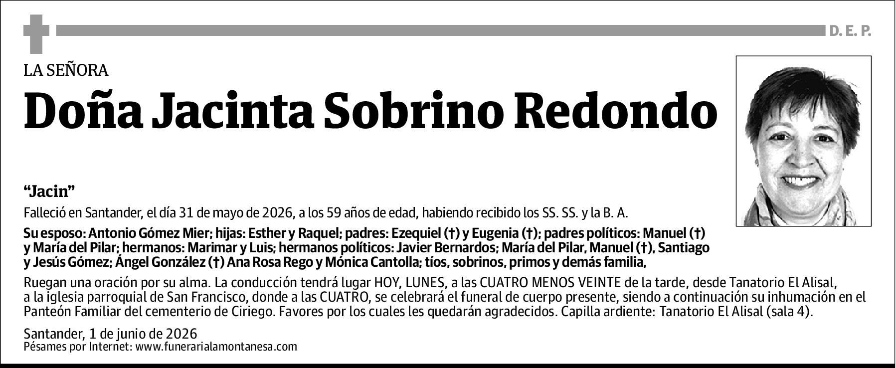 Jacinta Sobrino Redondo