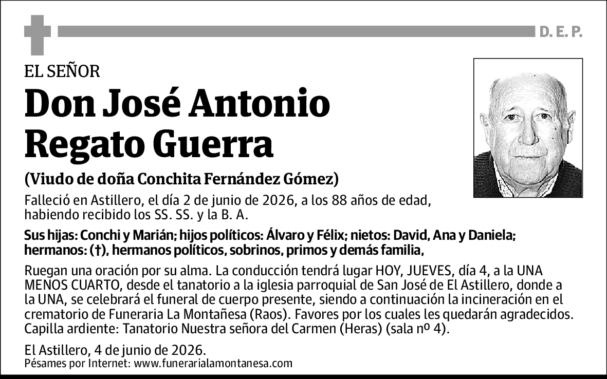 Jose Antonio Regato Guerra