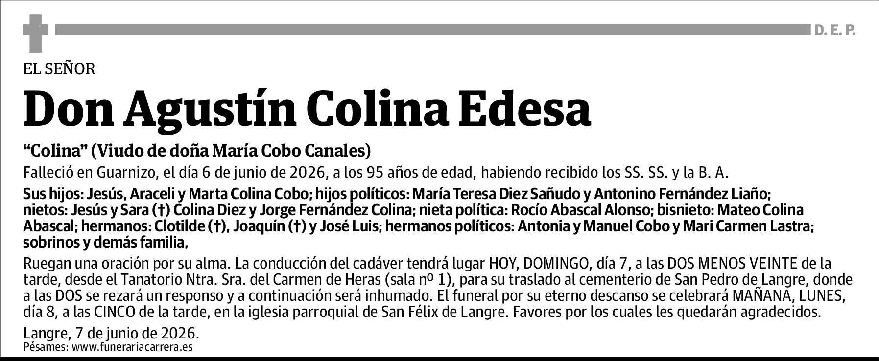Agustín Colina Edesa