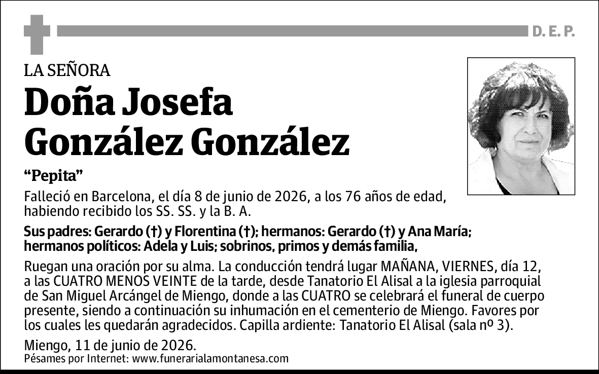 Josefa González González