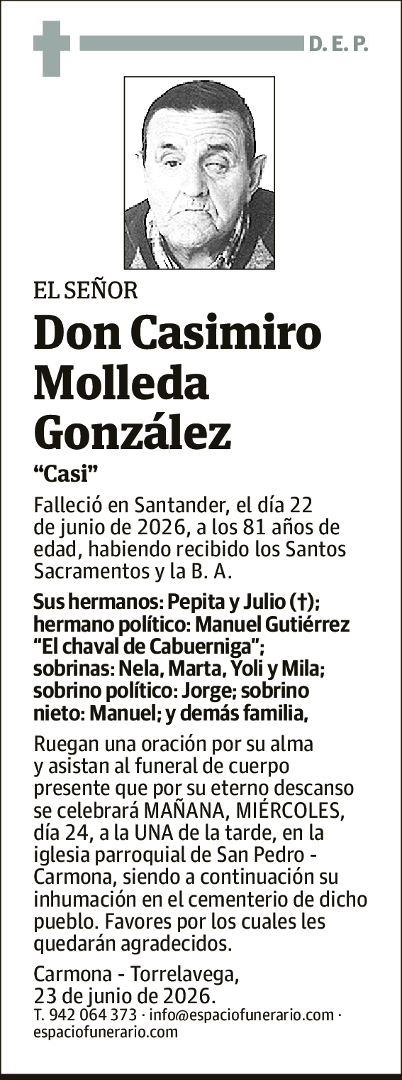 Casimirio Molleda González