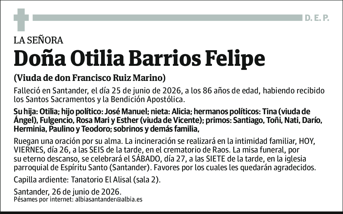 Otilia Barrios Felipe