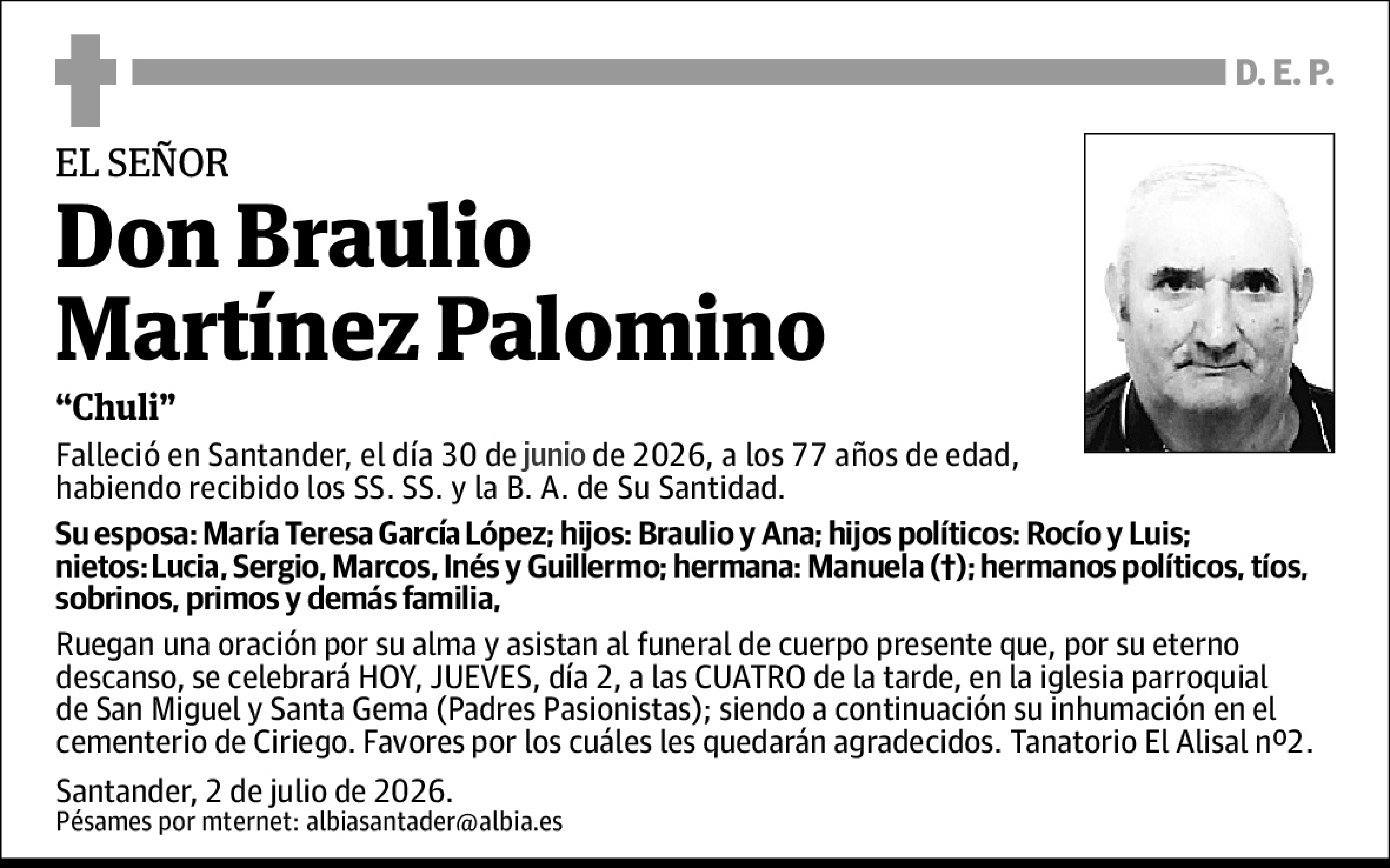 Braulio Martinez Palomino