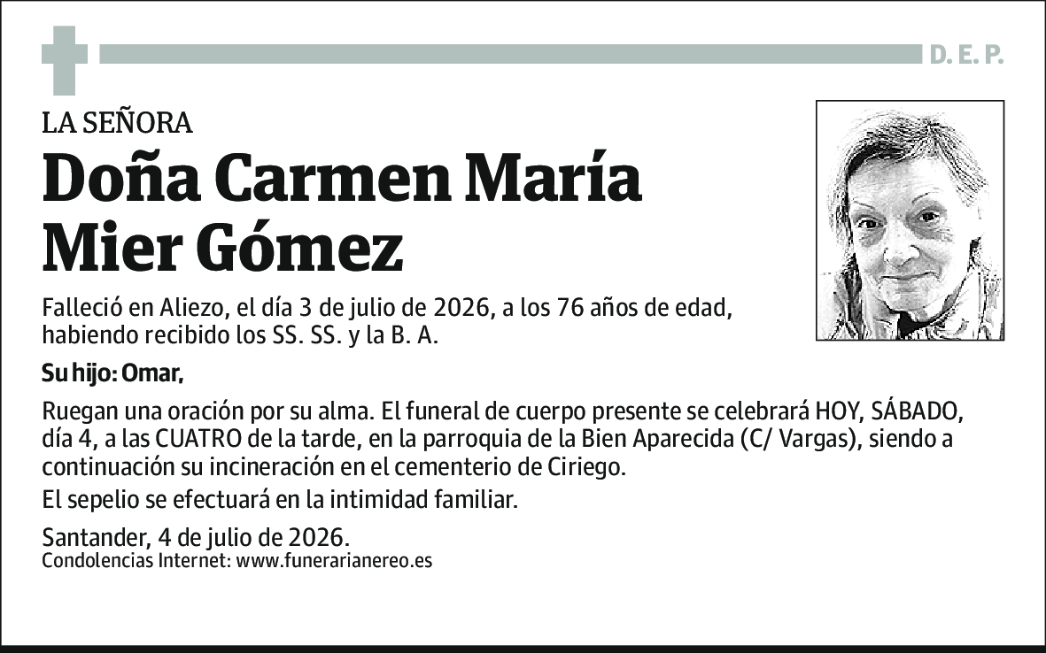 Carmen María Mier Gómez