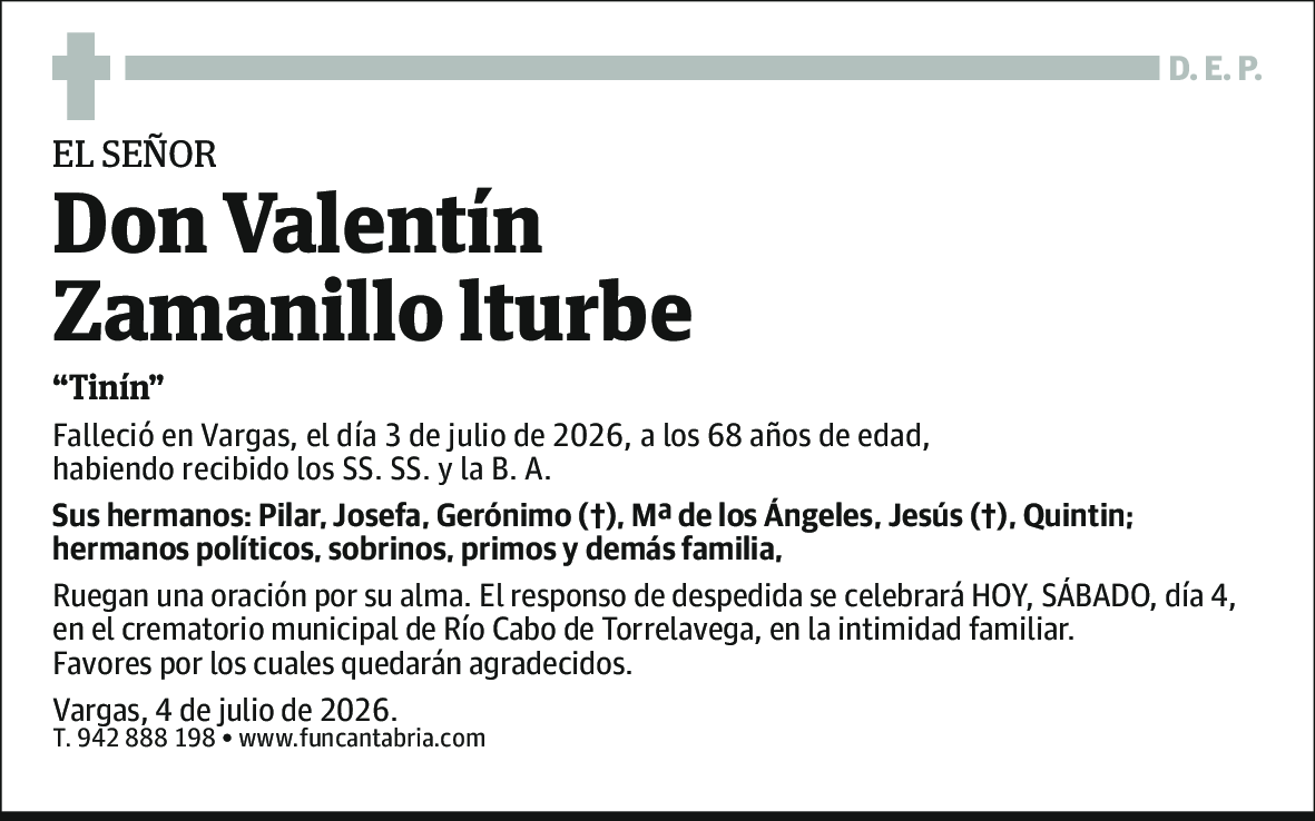 Valentín Zamanillo Iturbe