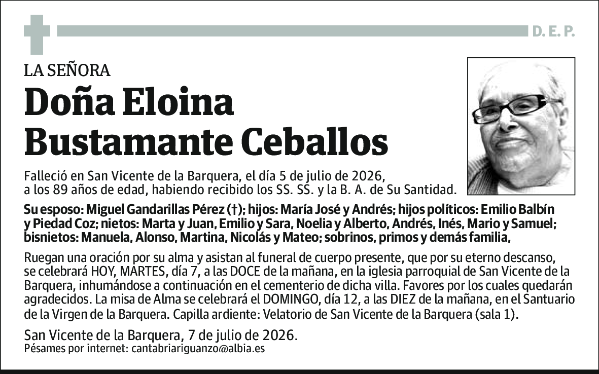 Eloina Bustamante Ceballos