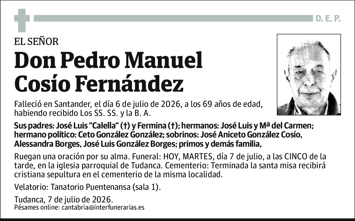 Pedro Manuel Cosio Fernández