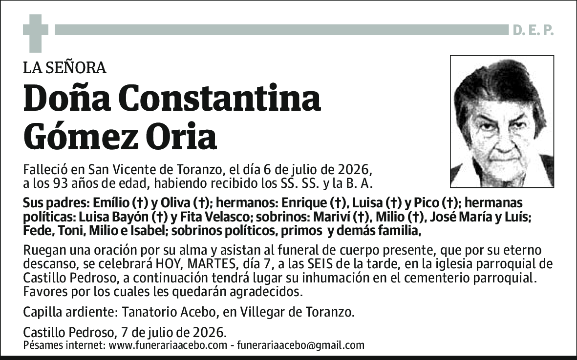 Constantina Gómez Oria