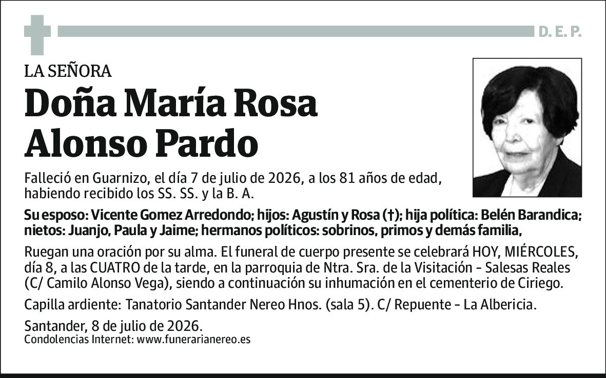 María Rosa Alonso Pardo