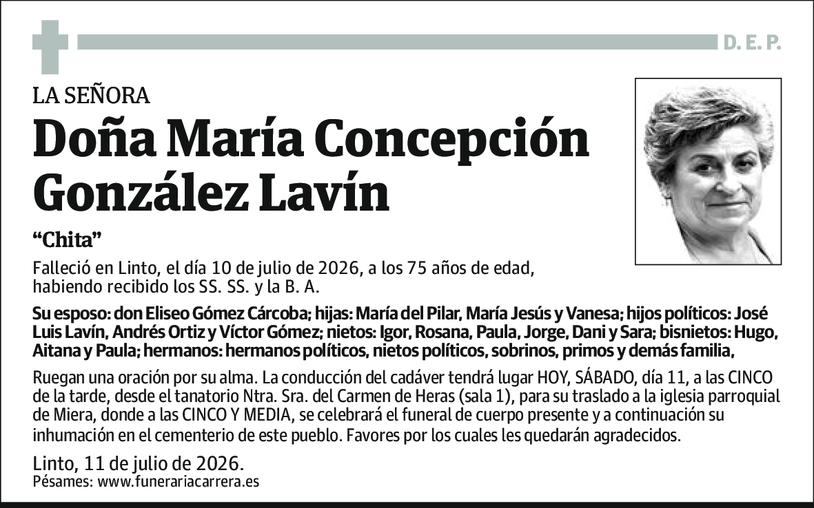 María Concepción Gonzalez Lavin