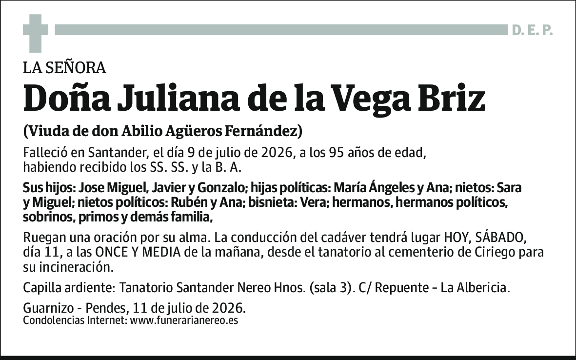 Juliana de la Vega Briz