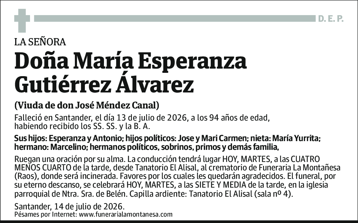 María Esperanza Gutiérrez Álvarez