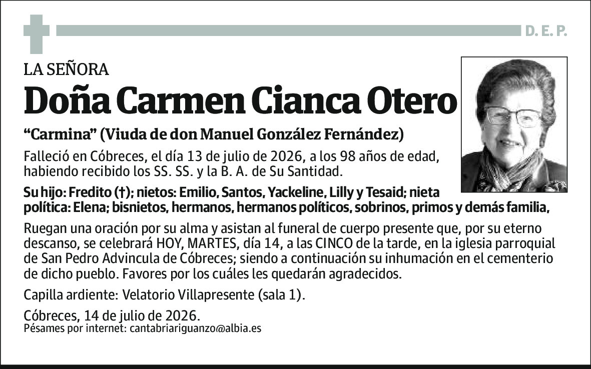 Carmen Cianca Otero