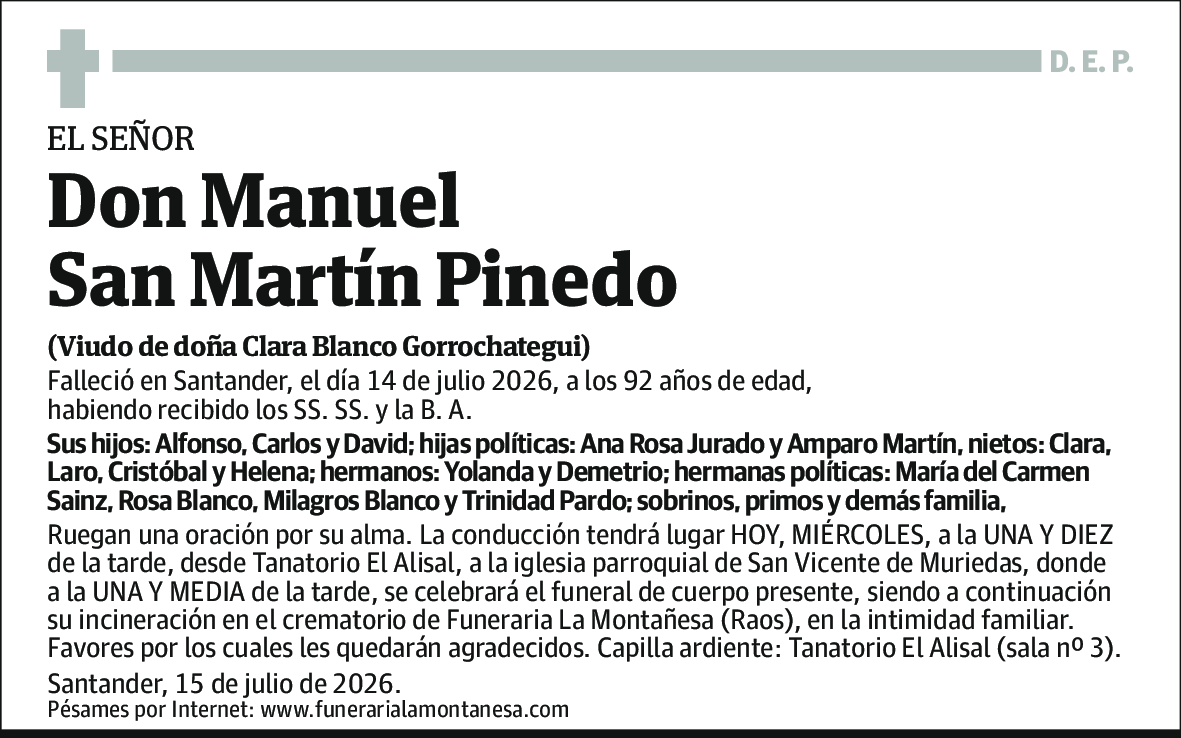 Manuel San Martin Pinedo