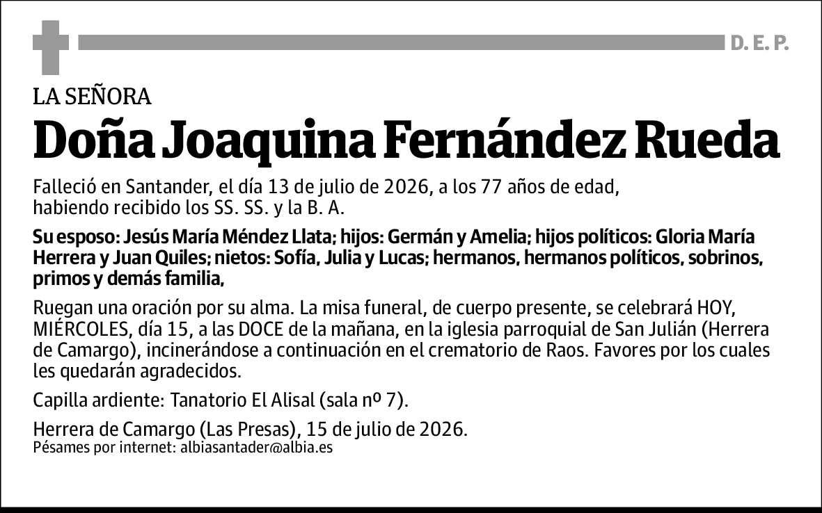 Joaquina Fernández Rueda