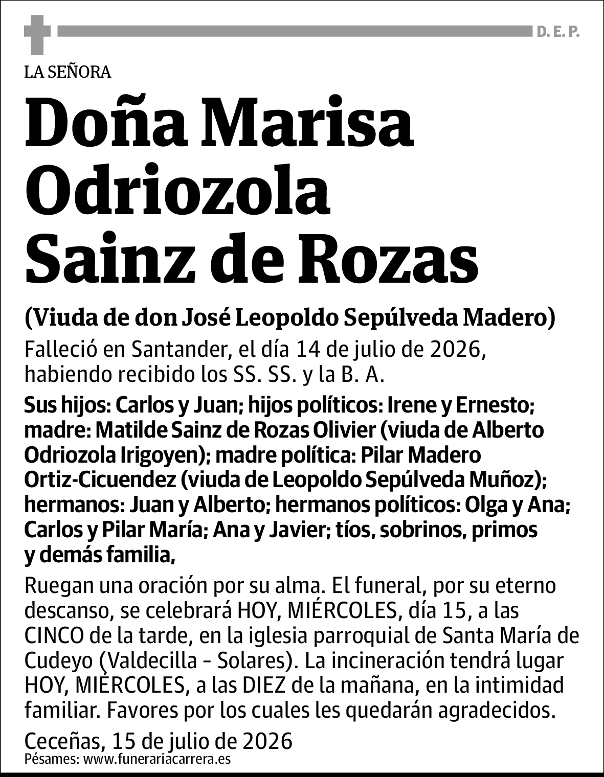 Marisa Odriozola Sainz de Rozas