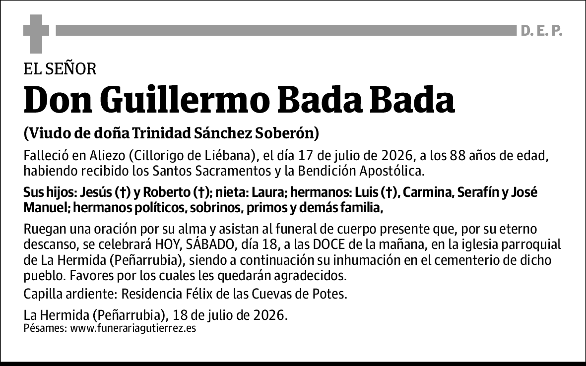 Guillermo Bada Bada