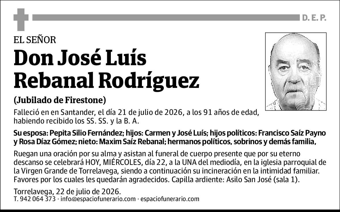 José Luís Rebanal Rodríguez