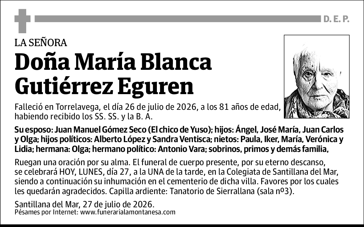 María Blanca Gutiérrez Eguren