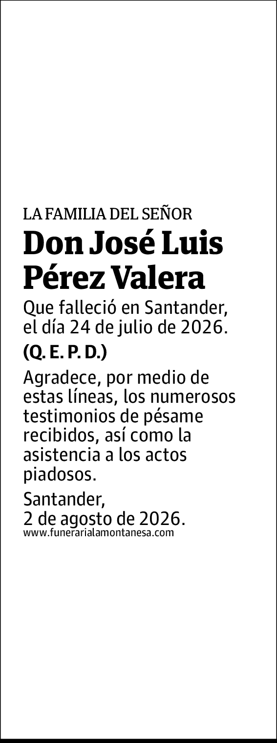 José Luis Pérez Valera