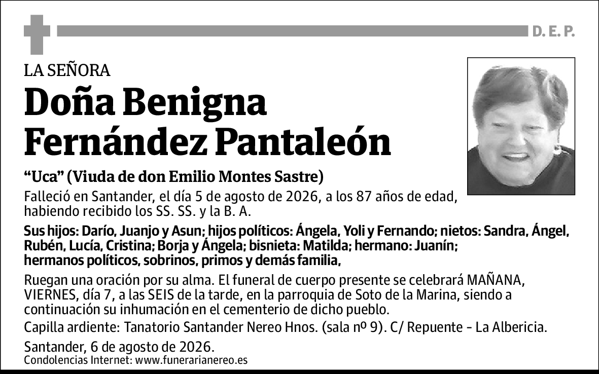 Benigna Fernández Pantaleón