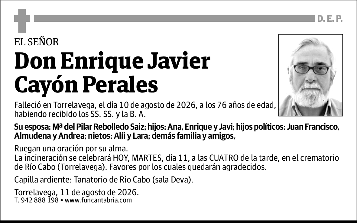 Enrique Javier Cayón Perales