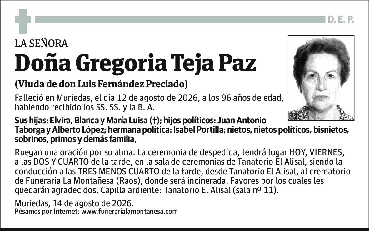Gregoria Teja Paz