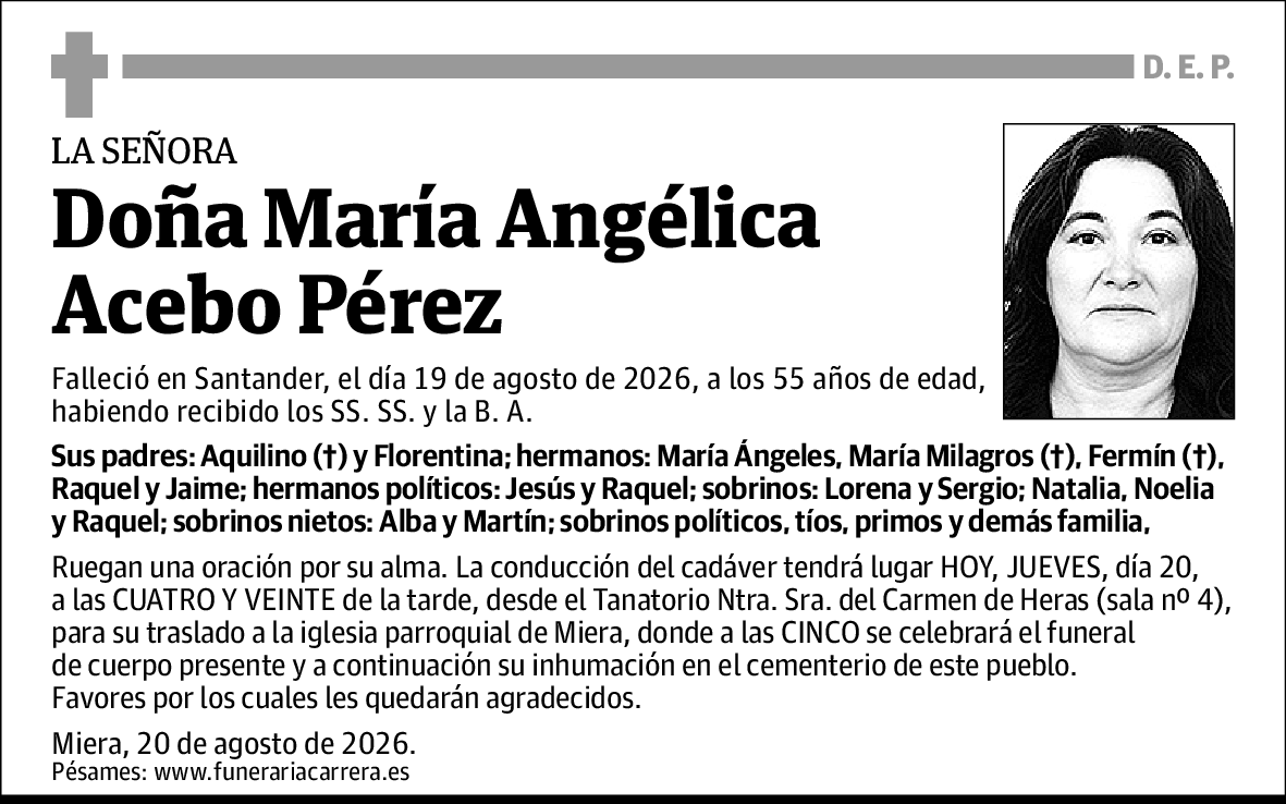 María Angélica Acebo Pérez