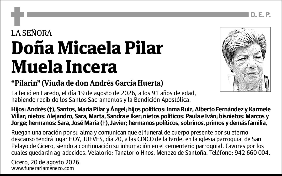 Micaela Pilar Muela Incera