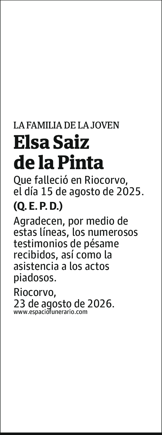 Elsa Saiz de la Pinta