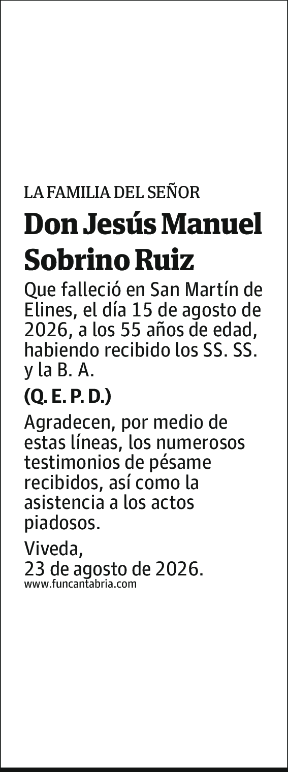 Jesús Manuel Sobrino Ruiz