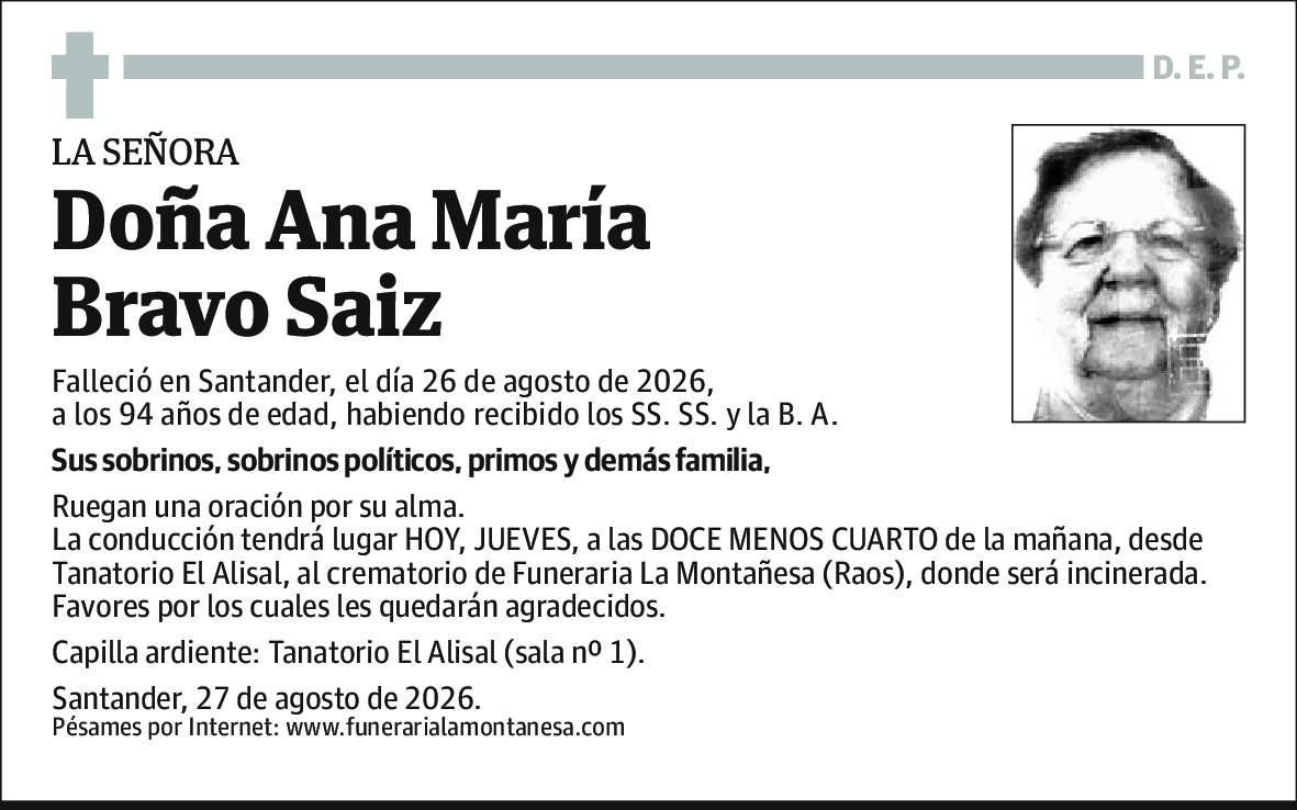 Ana María Bravo Saiz
