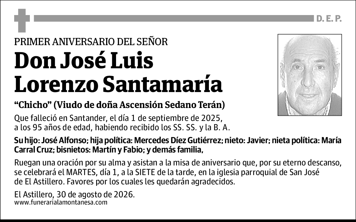 José Luis Lorenzo Santamaría