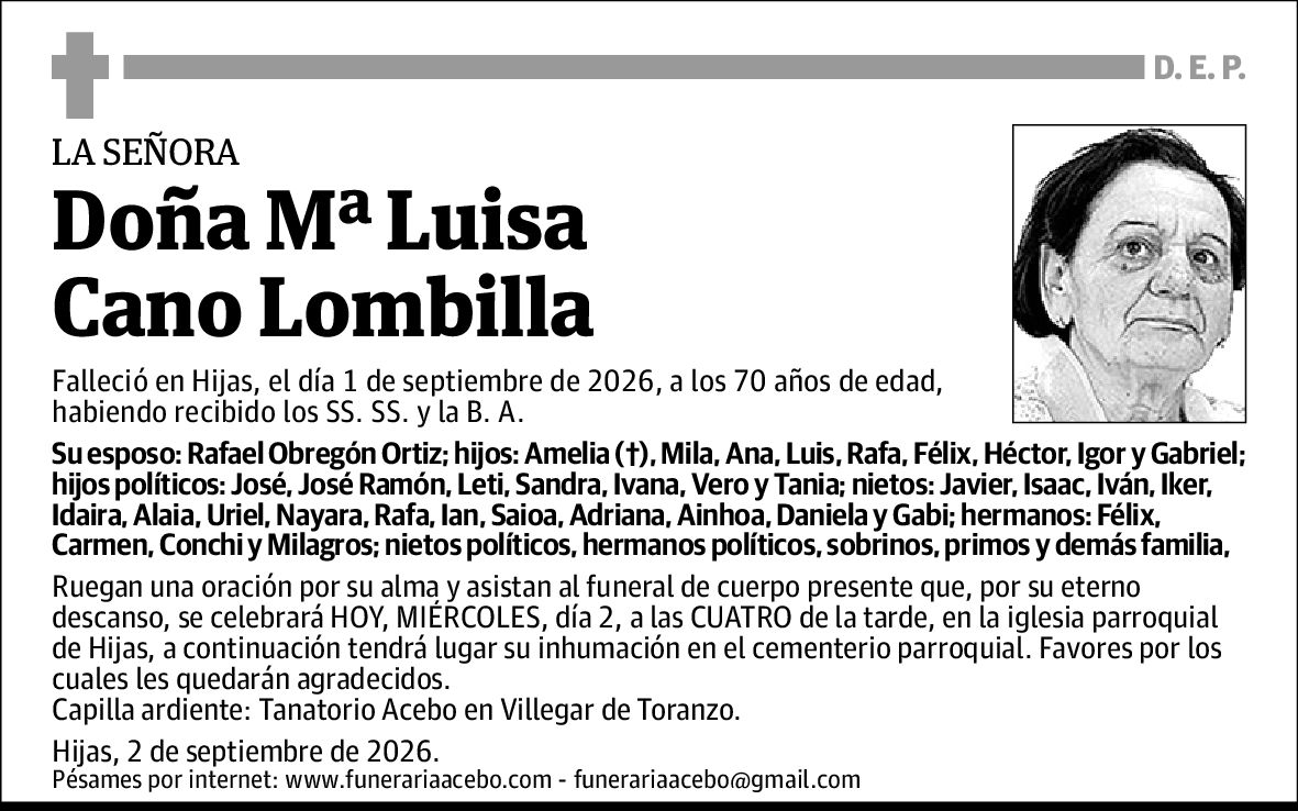 Mª Luisa Cano Lombilla