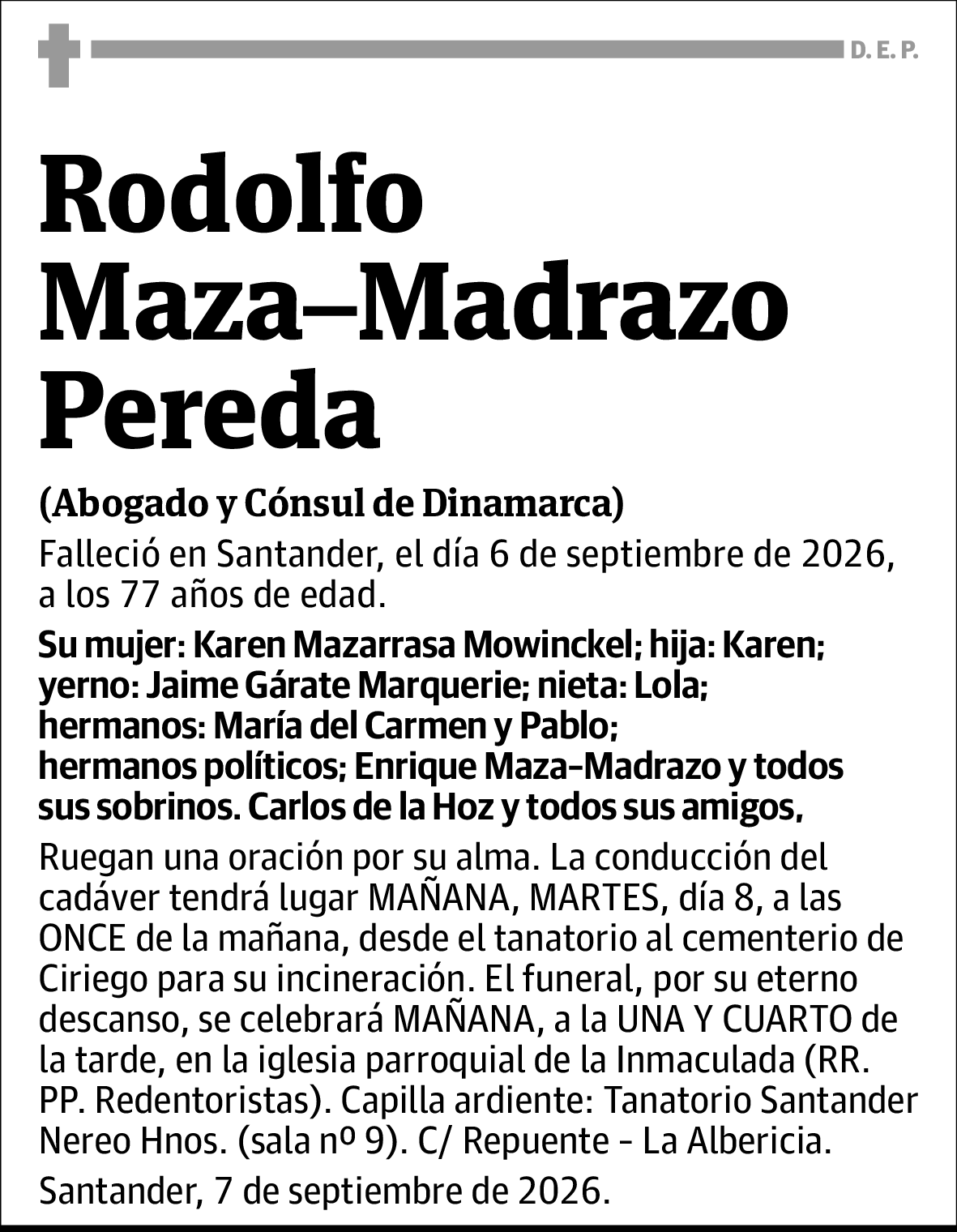 Rodolfo Maza–madrazo Pereda