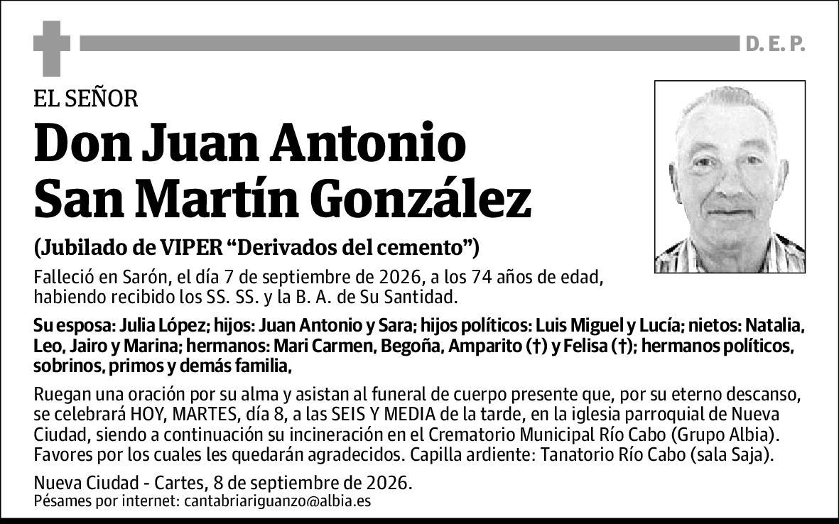 Juan Antonio San Martín González
