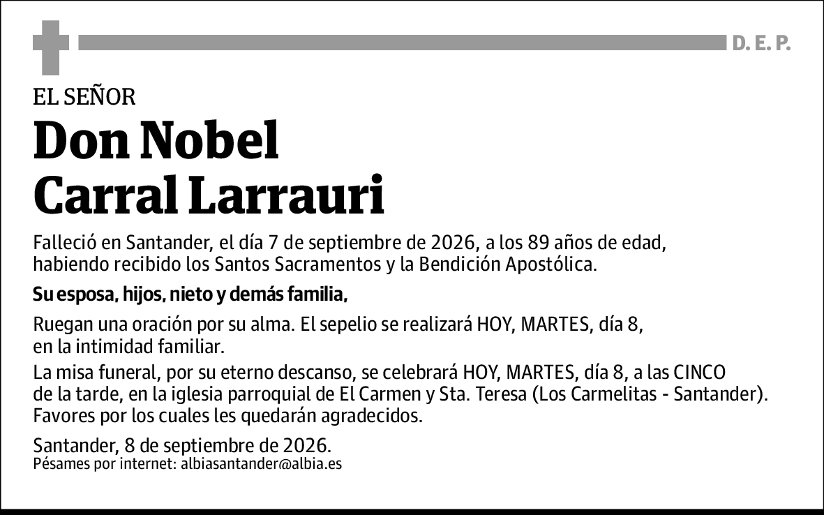 Nobel Carral Larrauri