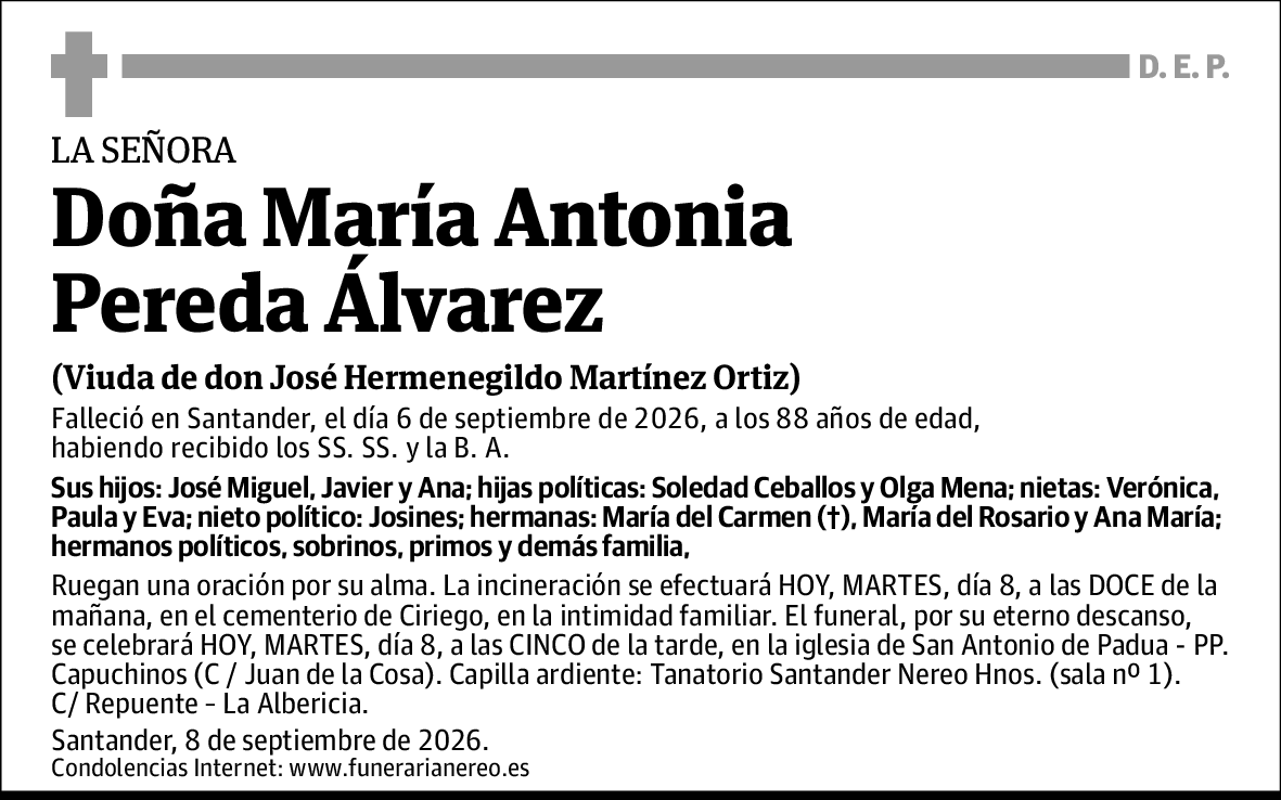María Antonia Pereda Álvarez