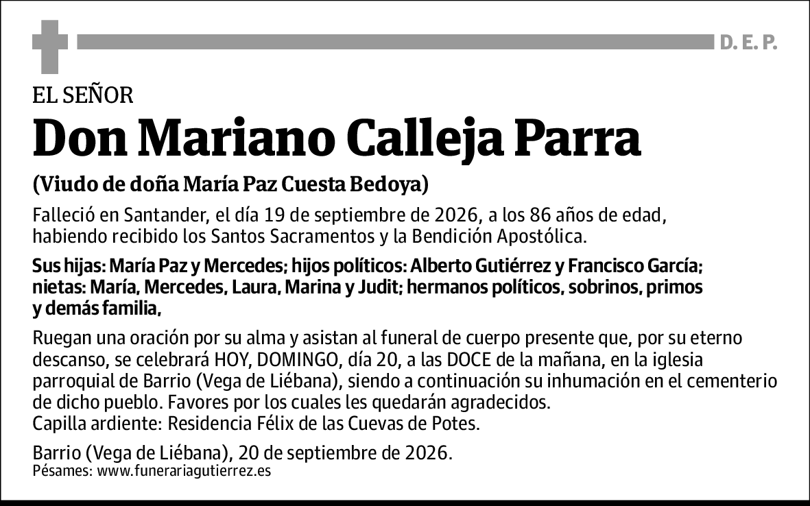 Mariano Calleja Parra