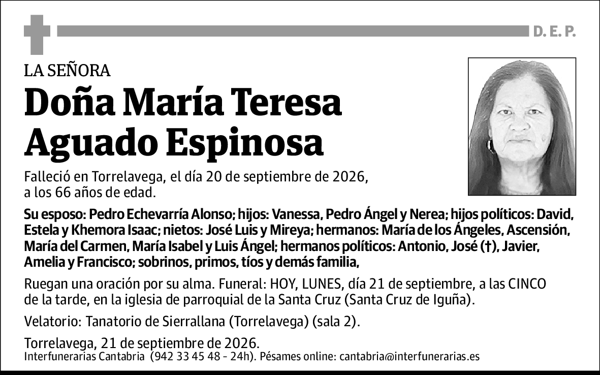María Teresa Aguado Espinosa