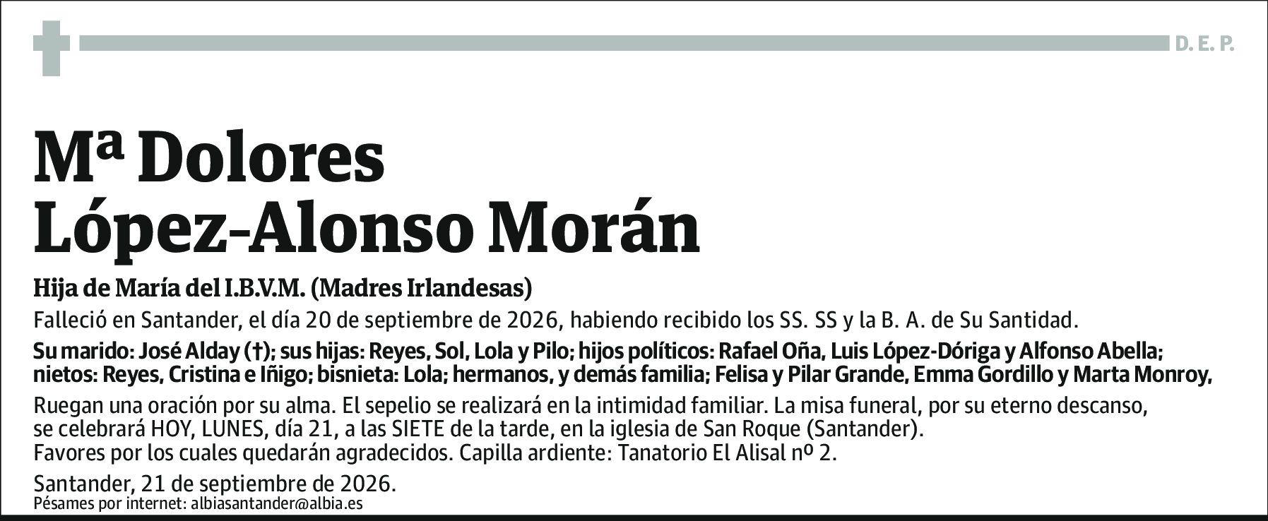 Mª Dolores López-alonso Morán