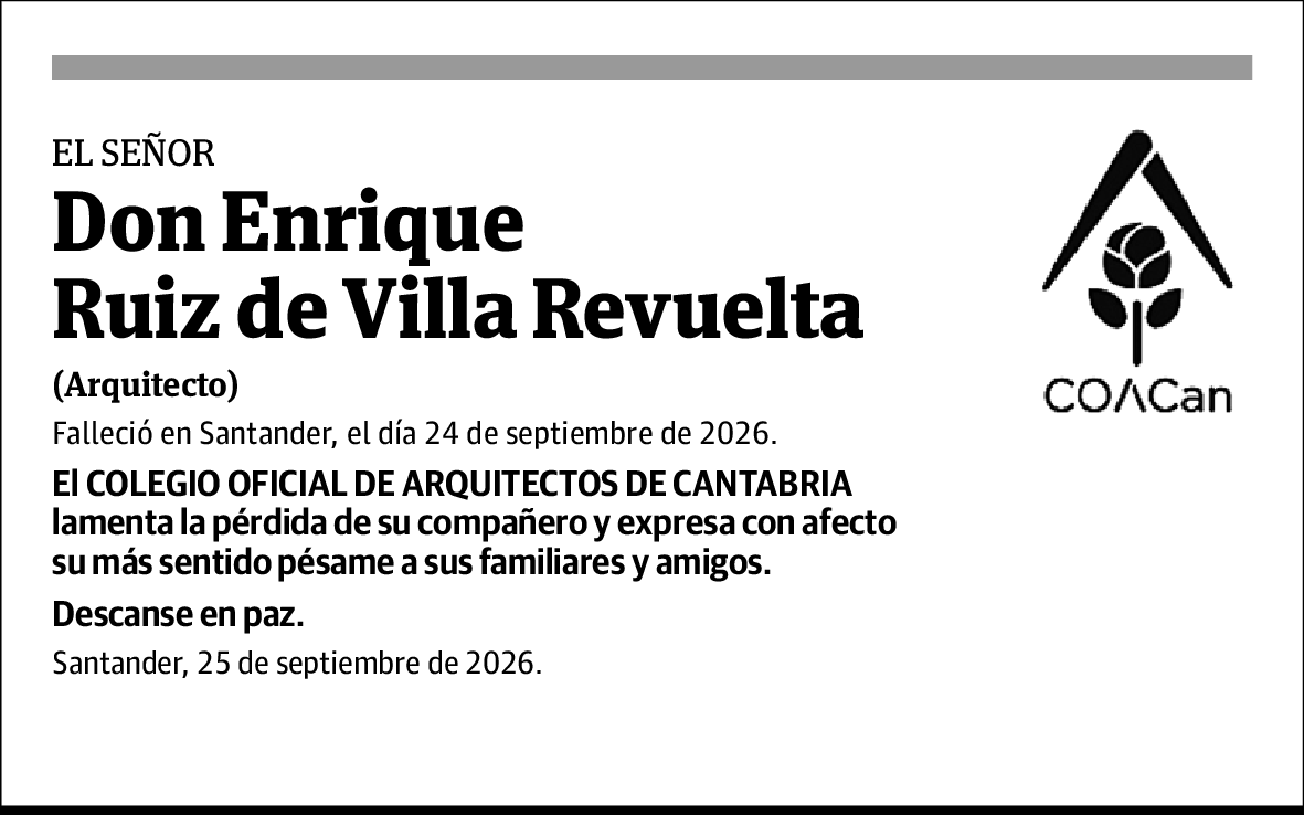 Enrique Ruiz de Villa Revuelta
