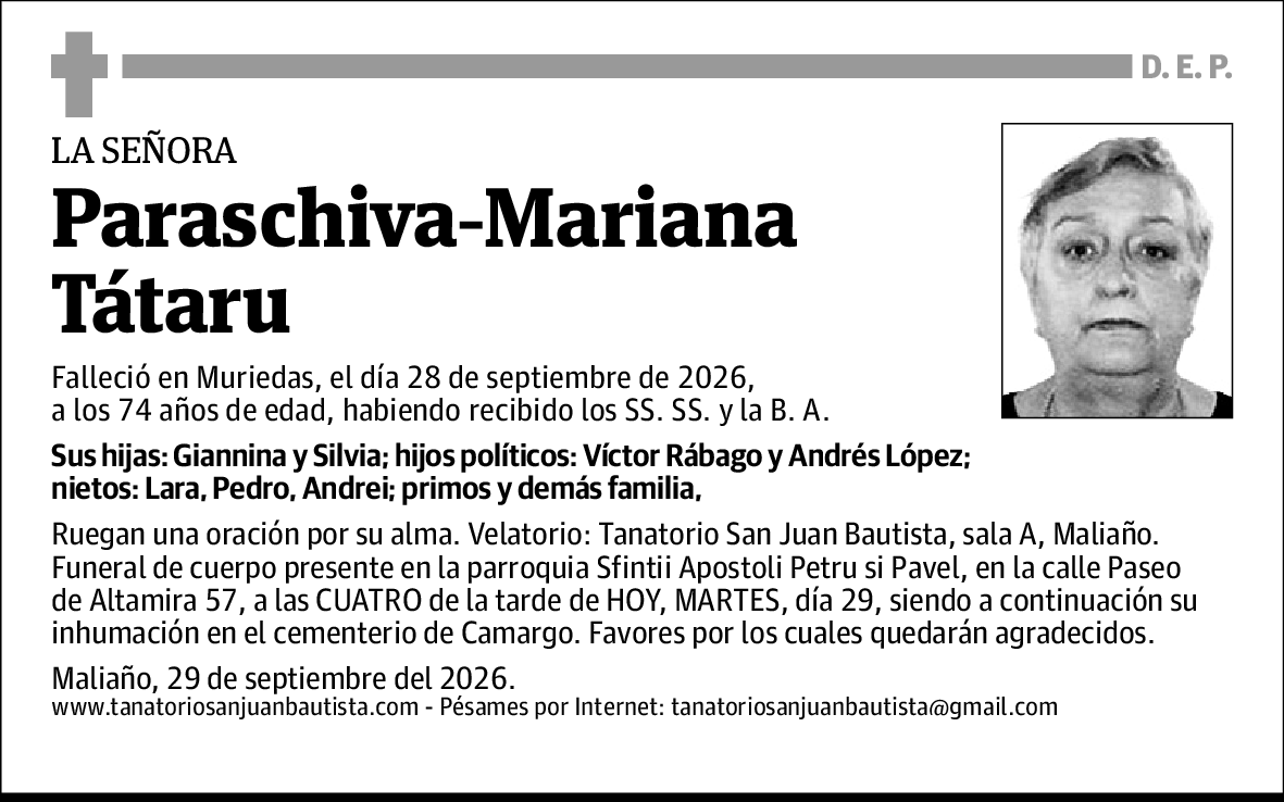 Tátaru Paraschiva-mariana