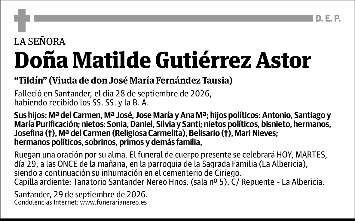 Matilde Gutiérrez Astor