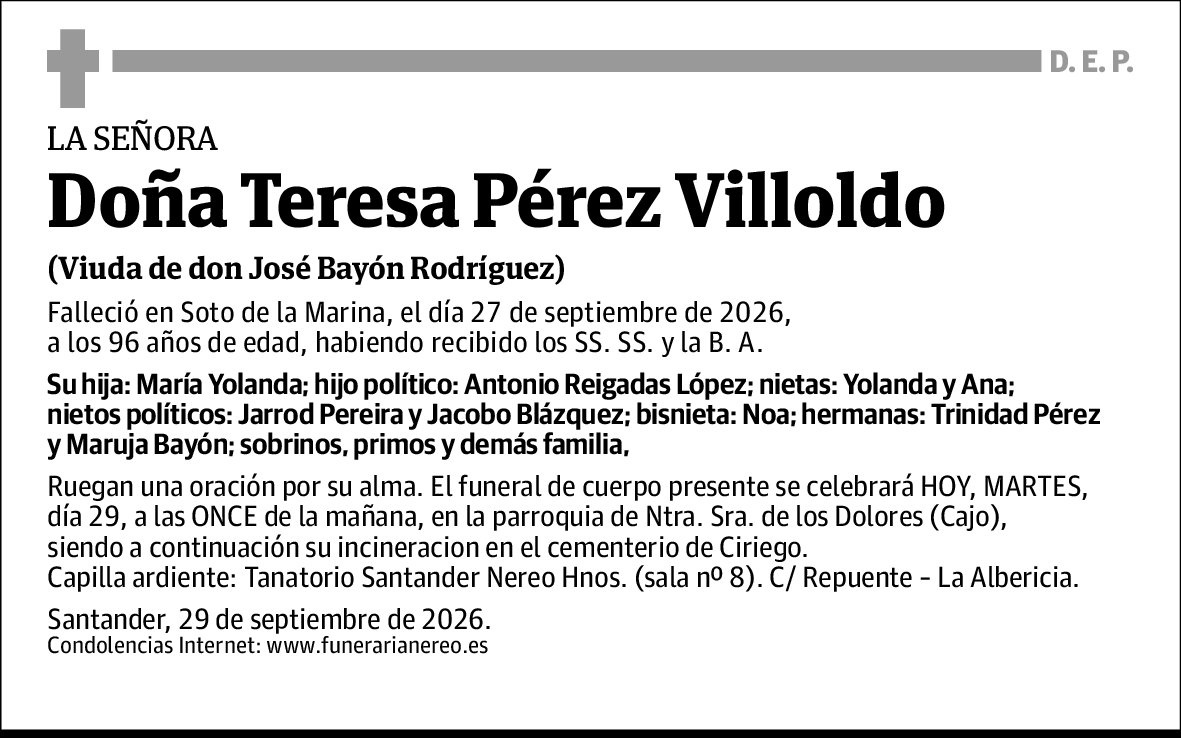 Teresa Pérez Villoldo