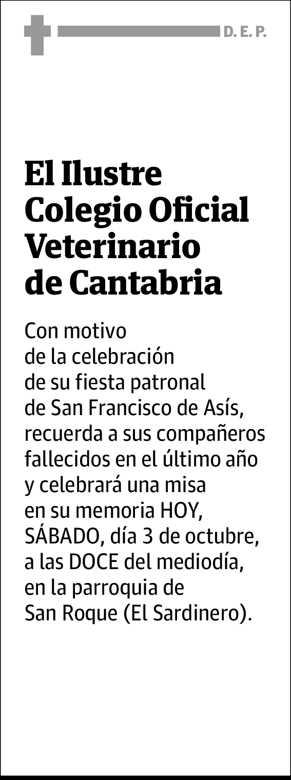 El Ilustre Colegio Oficial Veterinario de Cantabria