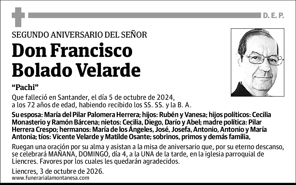 Francisco Bolado Velarde