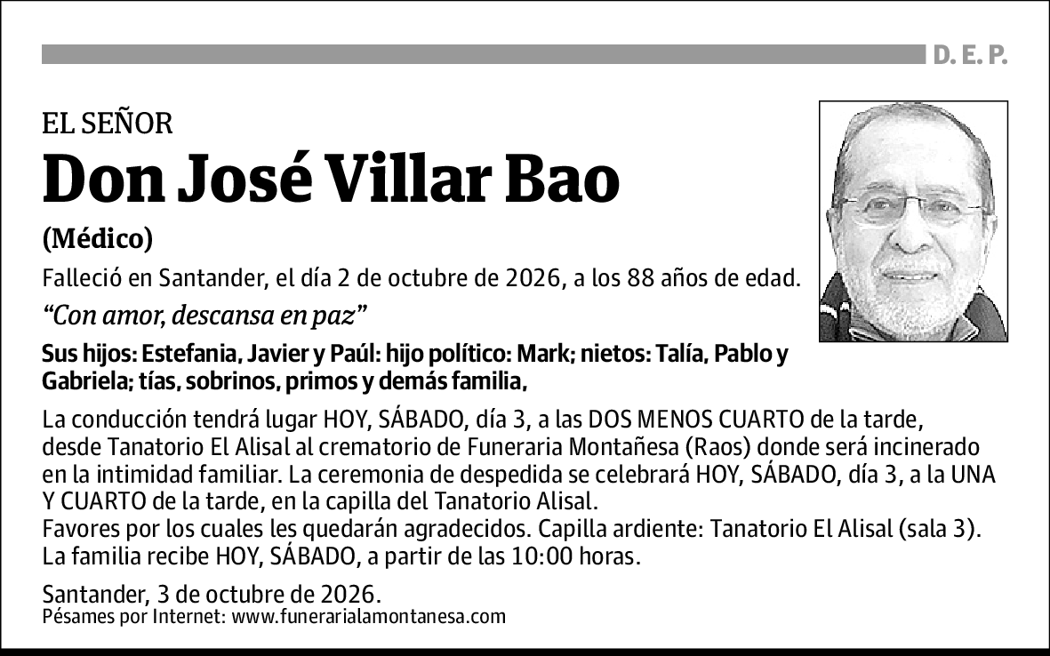 José Villar Bao