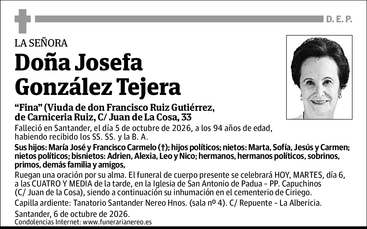 Josefa González Tejera
